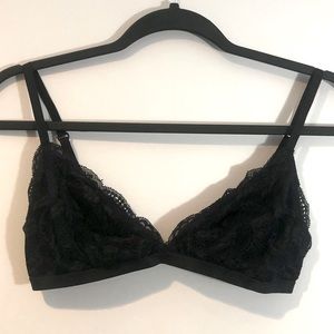 La senza black lace bralette